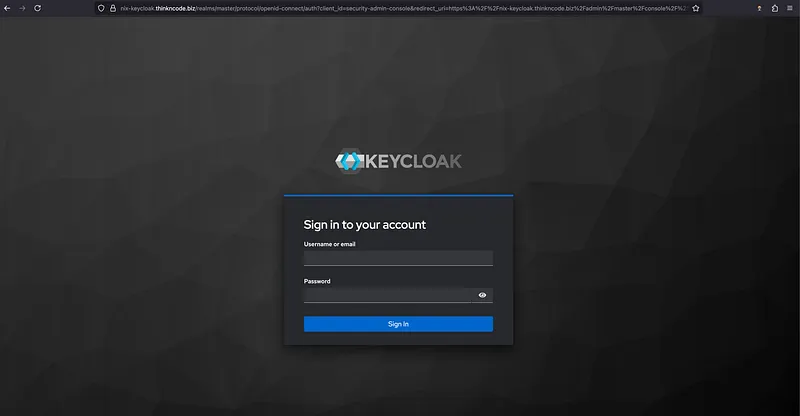 Keycloak Dashboard